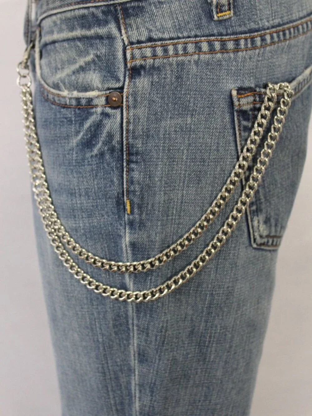 NEW USA Handmade Men’s Silver Wallet Chain 16